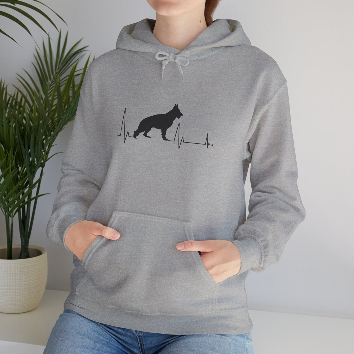 My Heart Beats For German Shepherds Unisex Hoodie