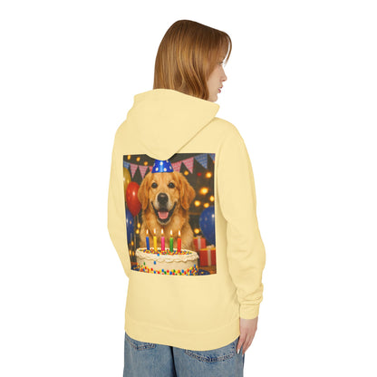 Birthday Buddy Golden Unisex Lightweight Hoodie