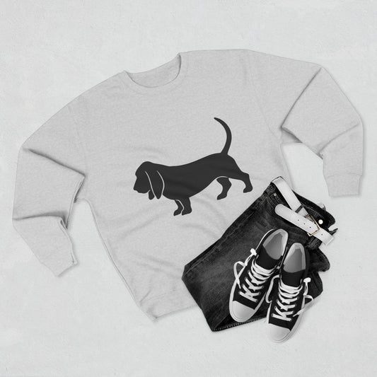 Basset Silhouette Unisex Crewneck Sweatshirt