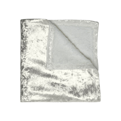 German Shepherd Silhouette Crushed Velvet Blanket