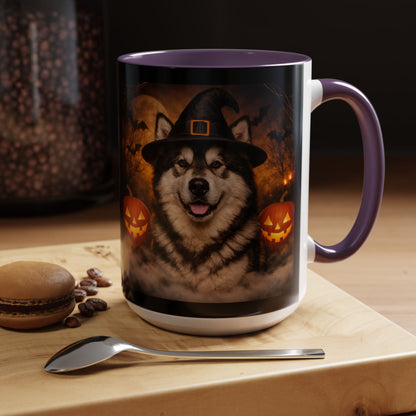 Witch Hat Pack Malamute 2-Tone Coffee Mug