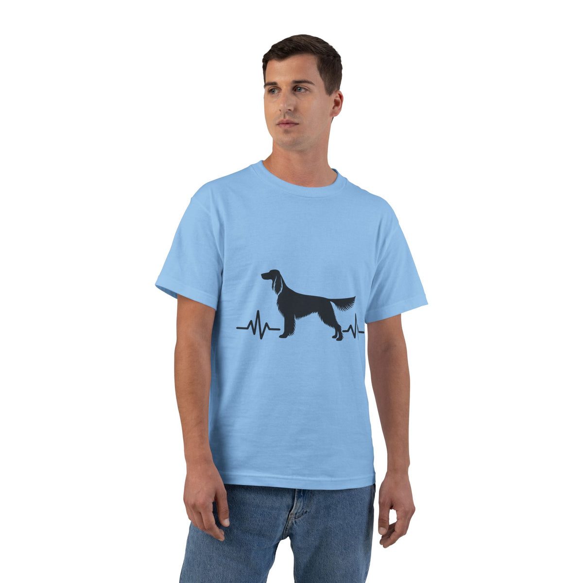 My Heart Beats For English Setters Men's Short-Sleeve Crewneck Tee