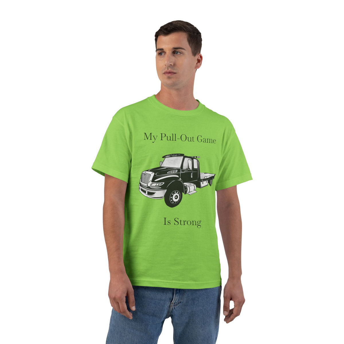 Pull Out Flatbed Men's Short-Sleeve Crewneck Tee