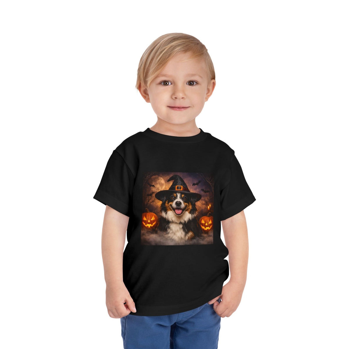 Witch Hat Pack Aussie Toddler Unisex Short Sleeve Crewneck Tee