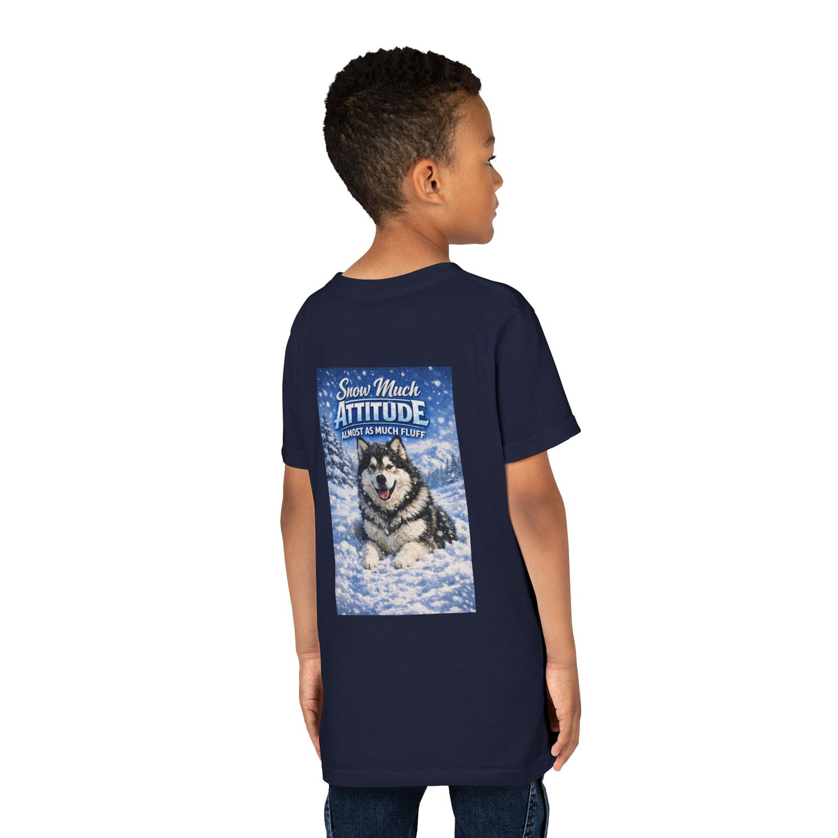 Snow Much Attitude Youth Unisex Short Sleeve Crewneck Tee