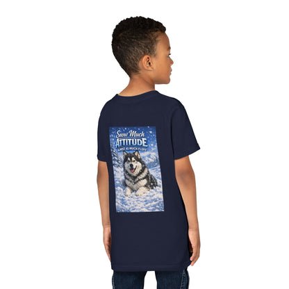 Snow Much Attitude Youth Unisex Short Sleeve Crewneck Tee