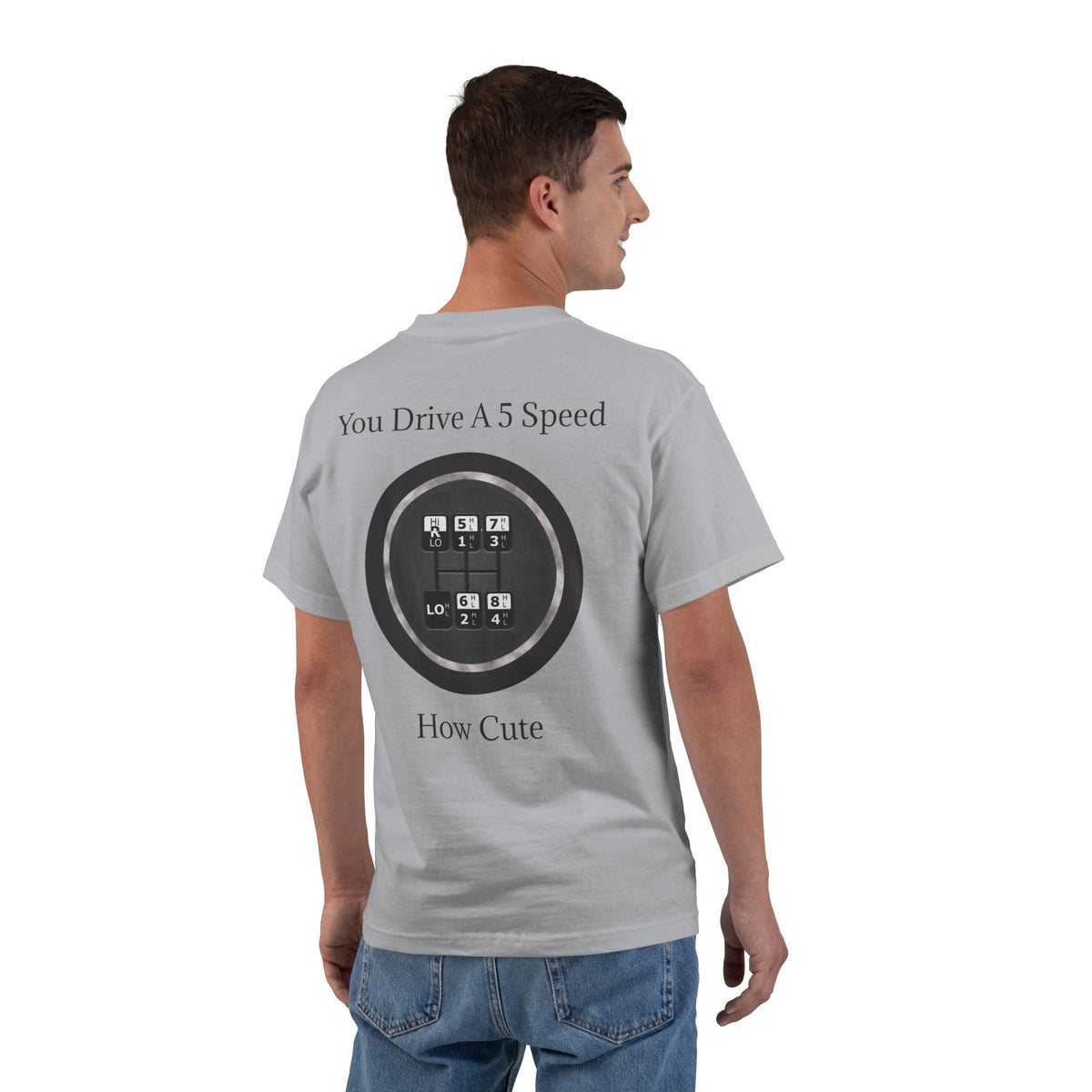 5 Speed How Cute Men's Short-Sleeve Crewneck Tee