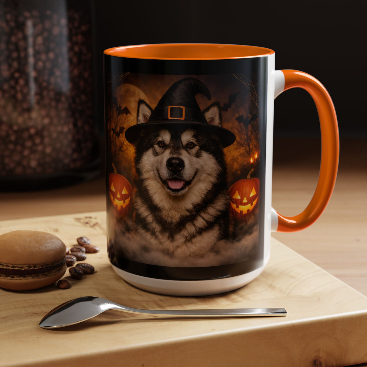 Witch Hat Pack Malamute 2-Tone Coffee Mug