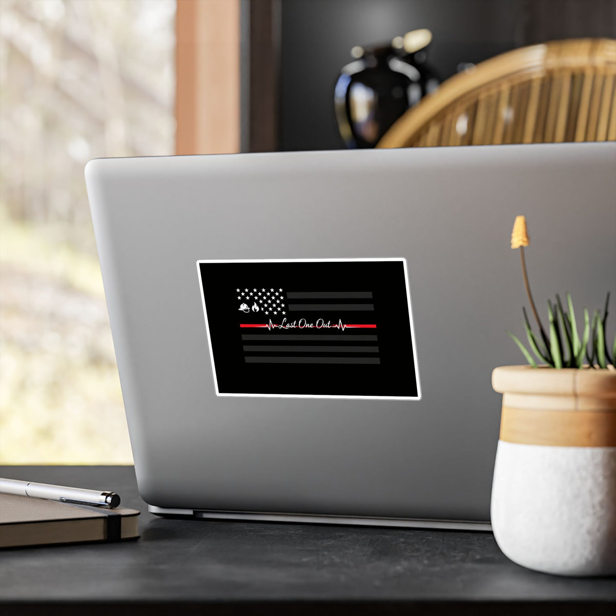 Thin Red Line Vinyl Decal