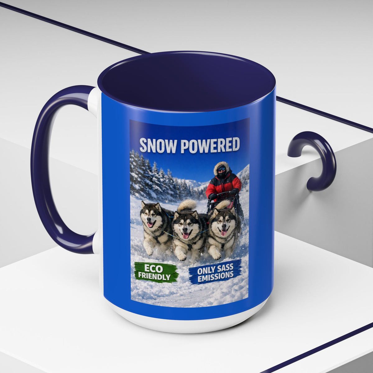 Snow Powered 2-Tone Coffee Mug