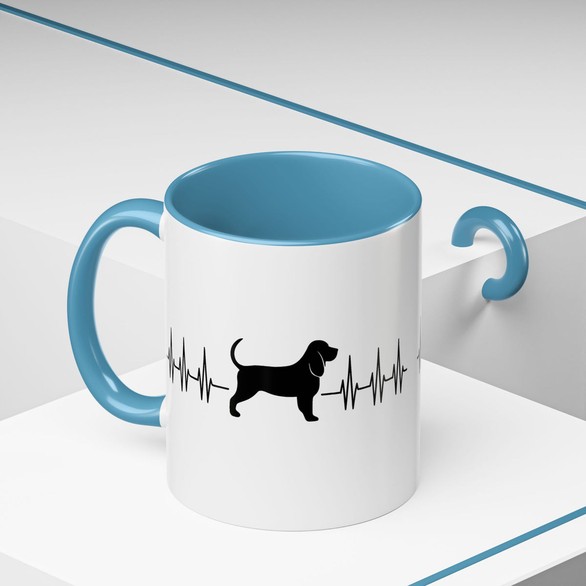 My Heart Beats For Bloodhounds 2-Tone Coffee Mug