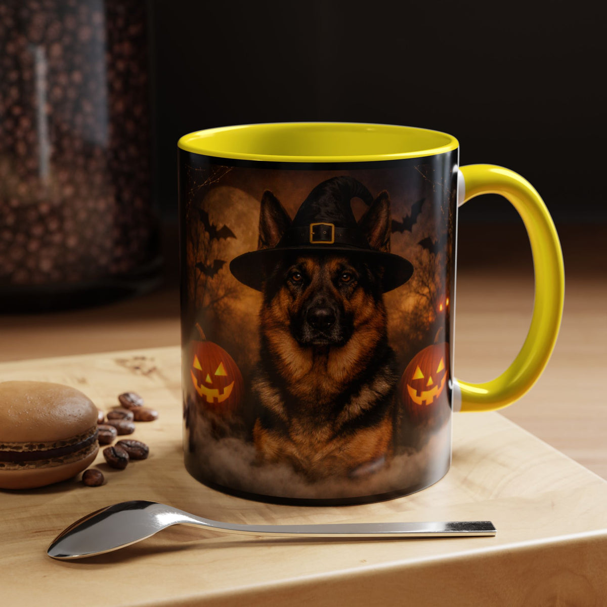 Witch Hat Pack German Shepherd 2-Tone Coffee Mug