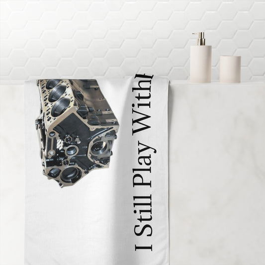 Play With Blocks Mink-Cotton  Beach Towel