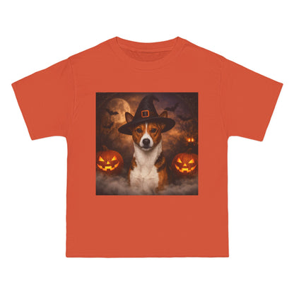 Witch Hat Pack Basenji Men's Short-Sleeve Crewneck Tee
