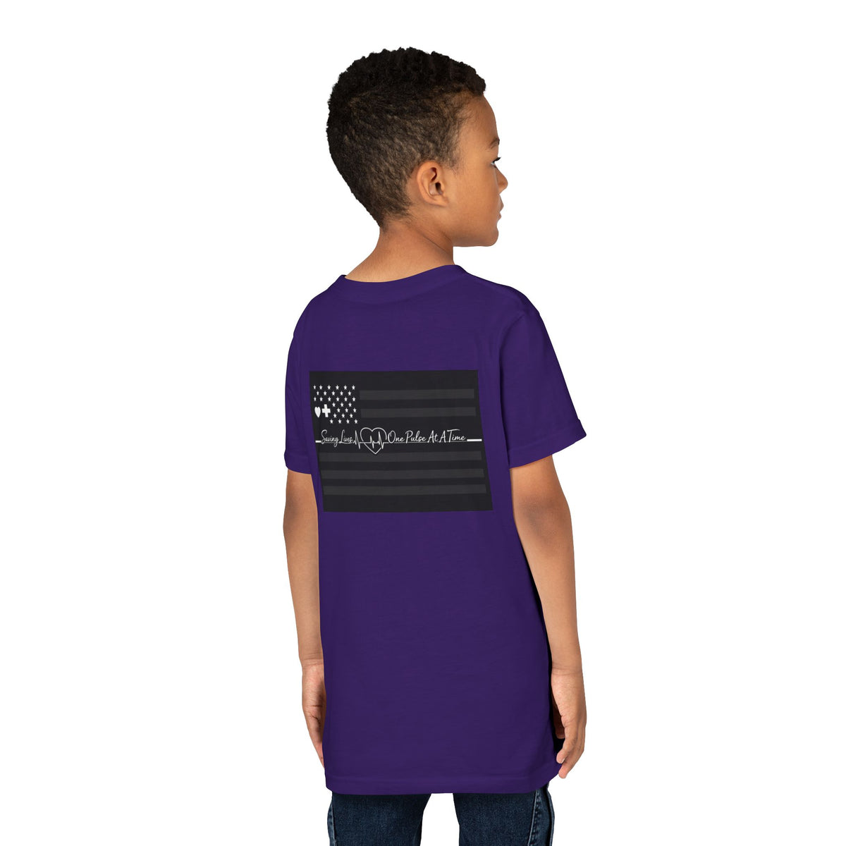 Thin White Line Youth Unisex Short Sleeve Crewneck Tee
