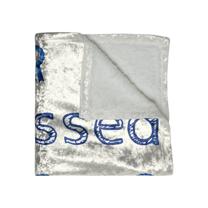 Stressed In Show Crushed Velvet Blanket