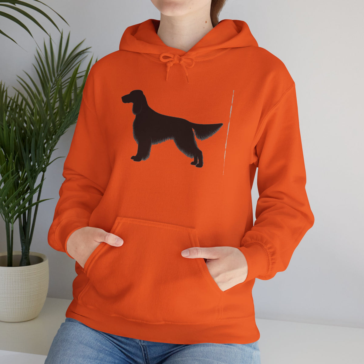 English Setter Silhouette Unisex Hoodie