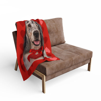 Cupid's Companion English Setter Arctic Fleece Blanket