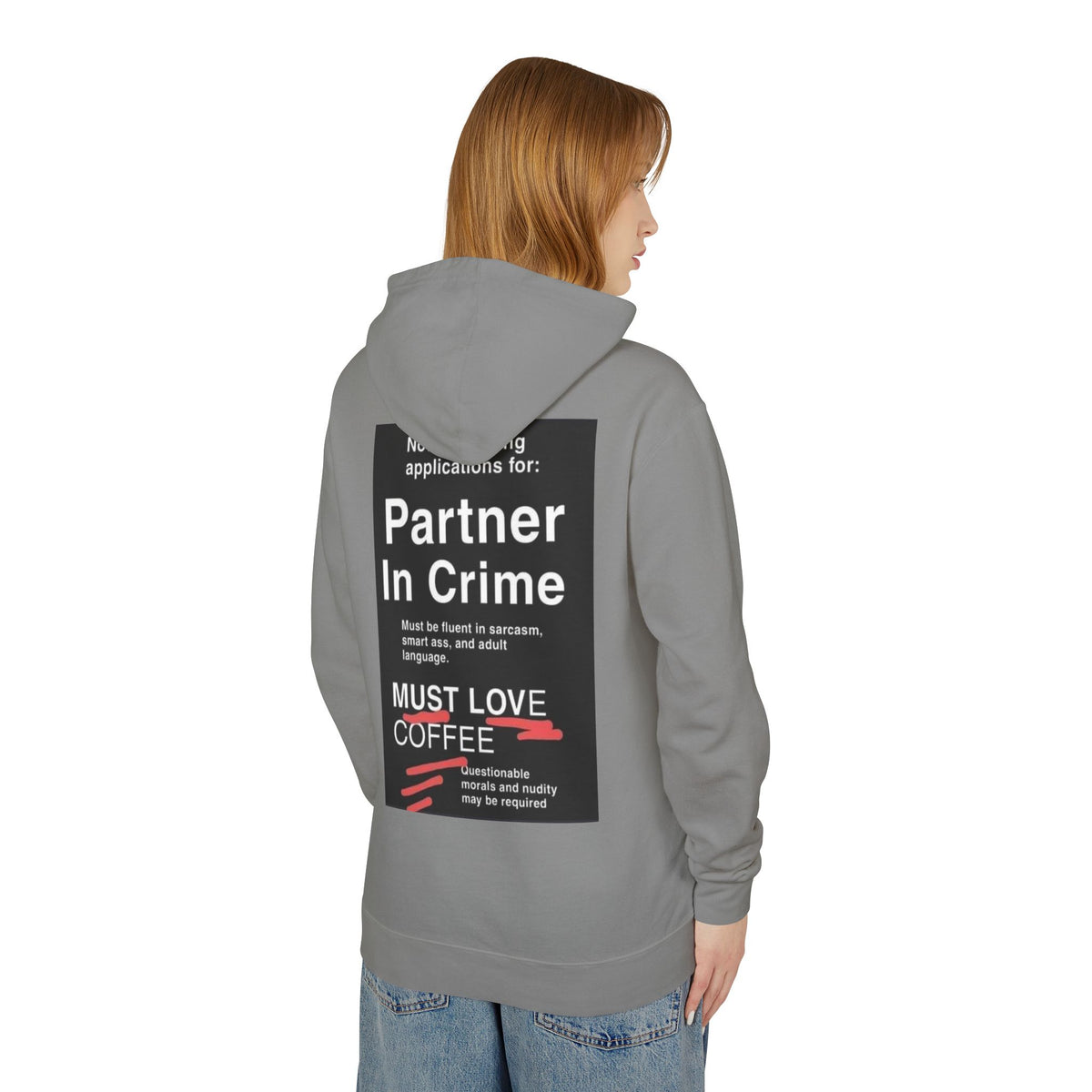 Partner In Crime Unisex Lightweight Hoodie