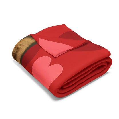 Cupid's Companion Malamute Arctic Fleece Blanket