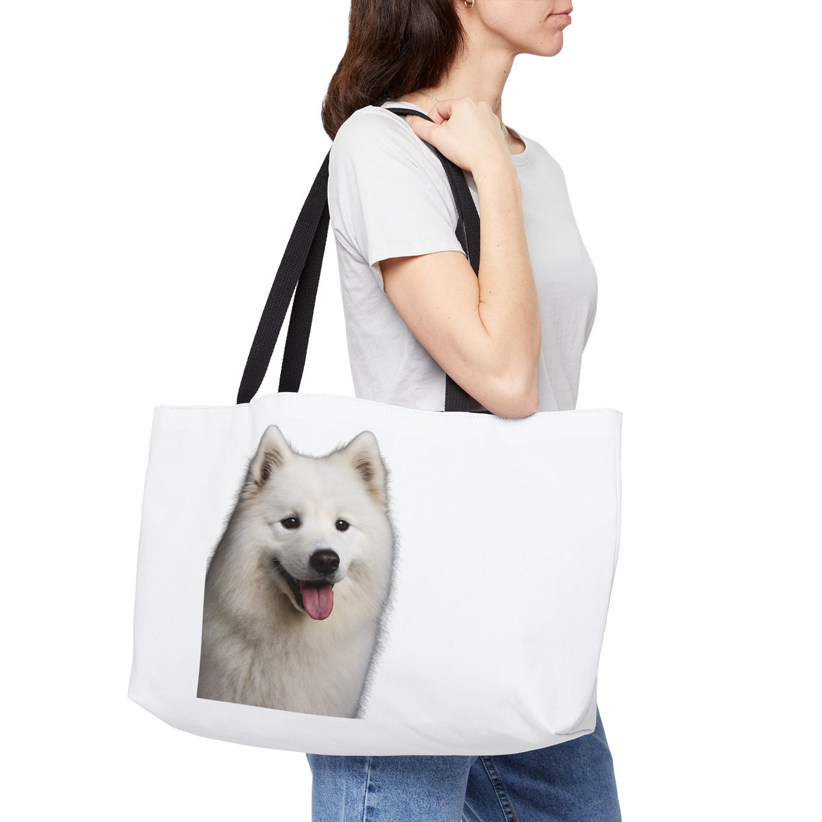 Samoyed Head Weekender Tote Bag