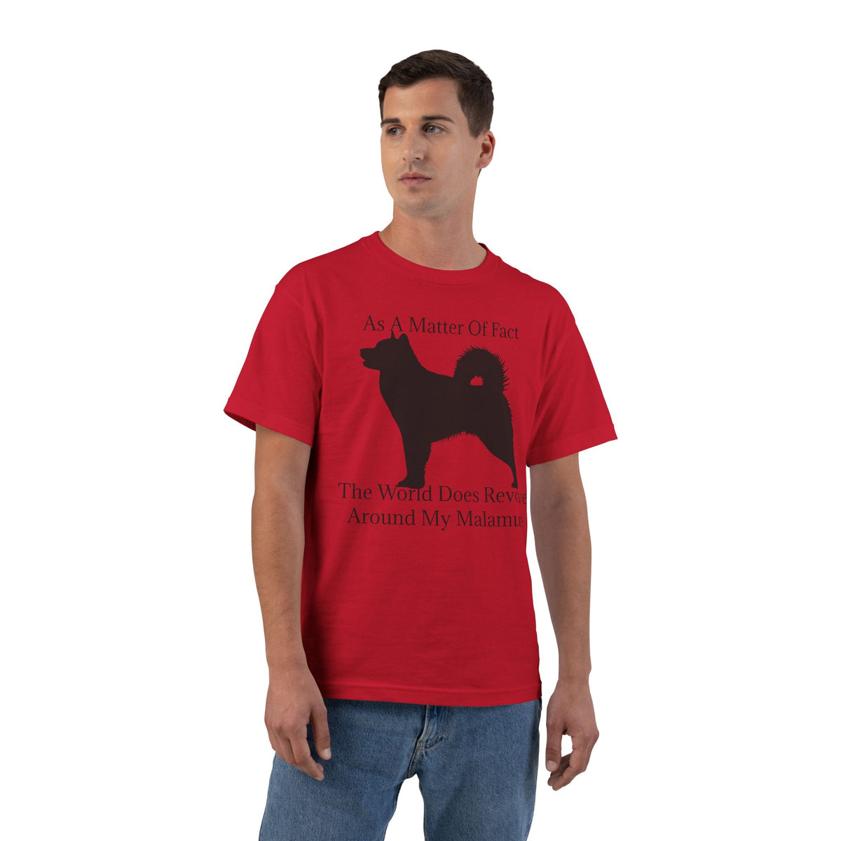 Matter Of Fact Malamute Men's Short-Sleeve Crewneck Tee