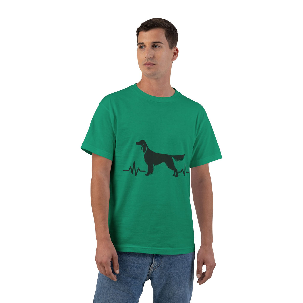 My Heart Beats For English Setters Men's Short-Sleeve Crewneck Tee