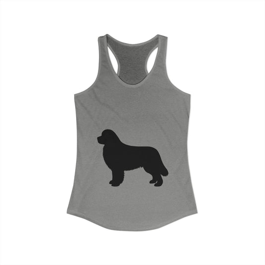 Newfie Silhouette Women's Racerback Tank
