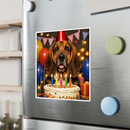 Birthday Buddy Bloodhound Vinyl Decal
