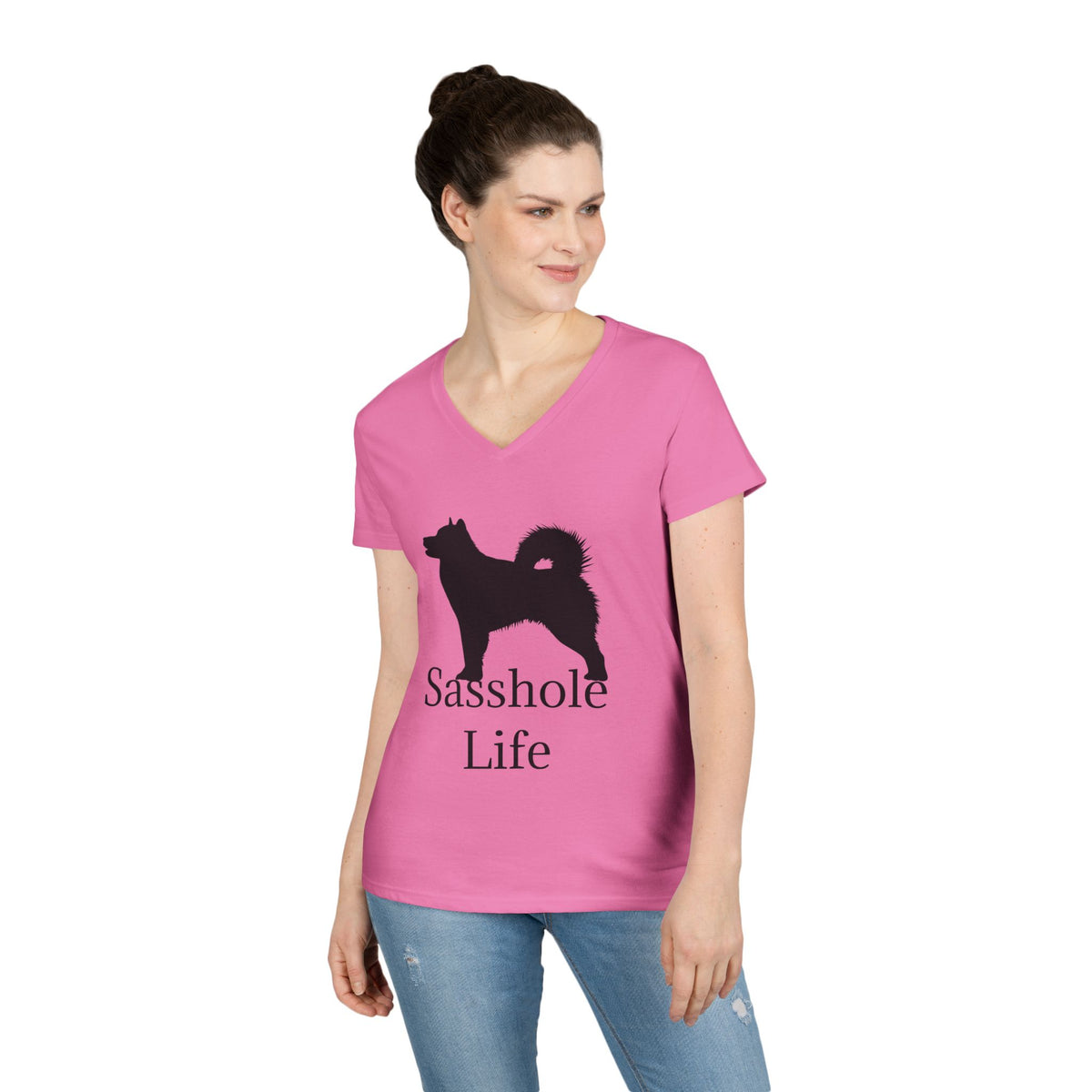 Sasshole Life Women's V-Neck Tee