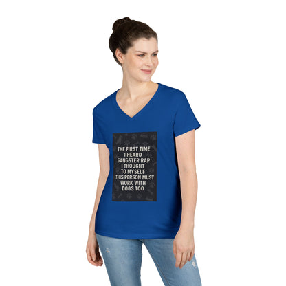 Gangster Rap Women's V-Neck Tee