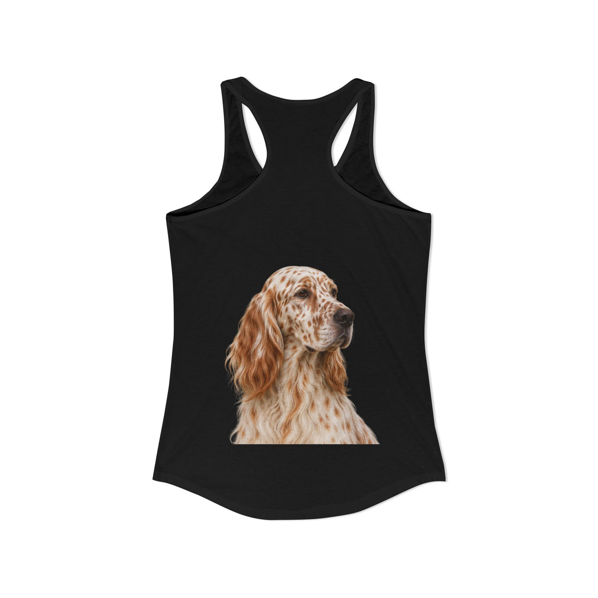 English Setter Head Women's Racerback Tank