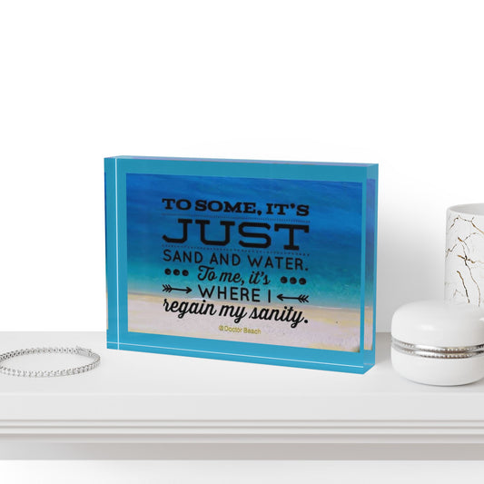 Dr. Beach Acrylic Photo Block