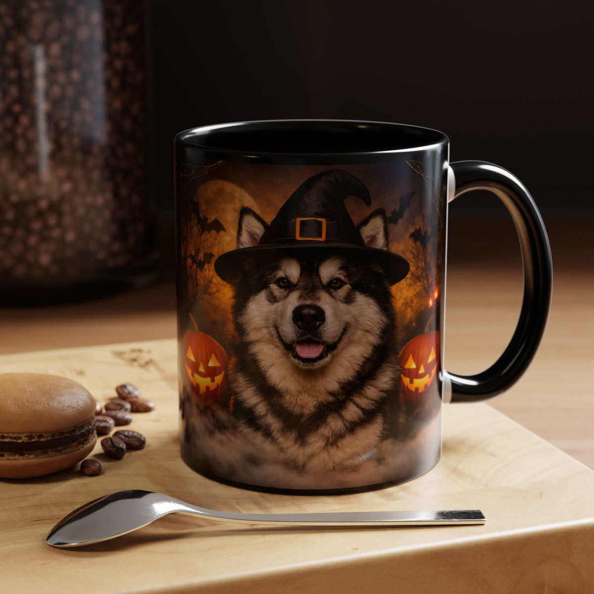Witch Hat Pack Malamute 2-Tone Coffee Mug