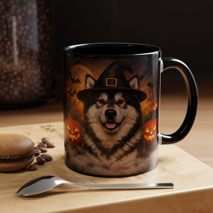 Witch Hat Pack Malamute 2-Tone Coffee Mug