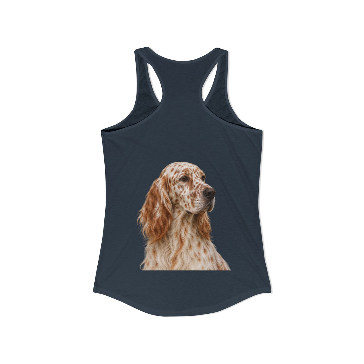 English Setter Head Women's Racerback Tank