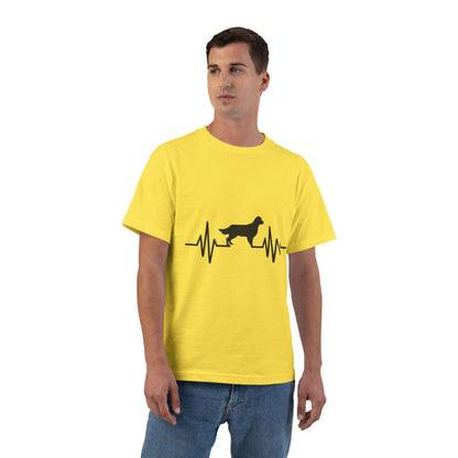 My Heart Beats For Goldens Men's Short-Sleeve Crewneck Tee