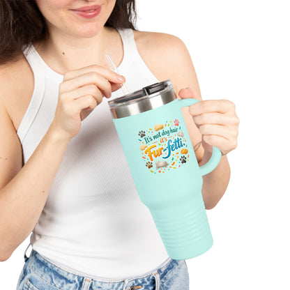 Fur-Fetti Dog Insulated Travel Mug