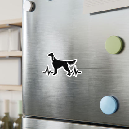 My Heart Beats For English Setters Vinyl Decal