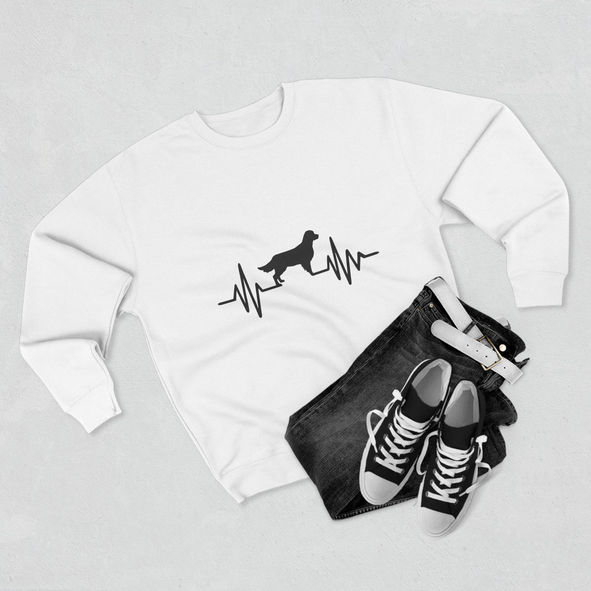My Heart Beats For Goldens Unisex Crewneck Sweatshirt