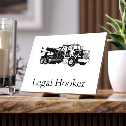 Legal H**ker Heavy Tow Truck Ceramic Photo Tile