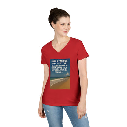 Time Out Women's V-Neck Tee