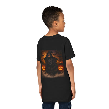 Witch Hat Pack Newfie Youth Unisex Short Sleeve Crewneck Tee