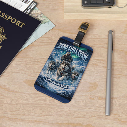 Zero Chill Crew Leather Strap Luggage Tag