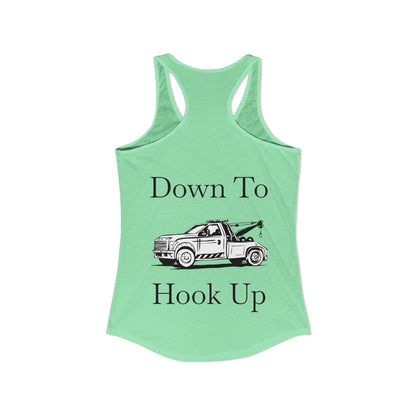 Down To Hook Up Women's Racerback Tank