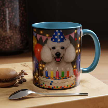 Birthday Buddy Poodle 2-Tone Coffee Mug