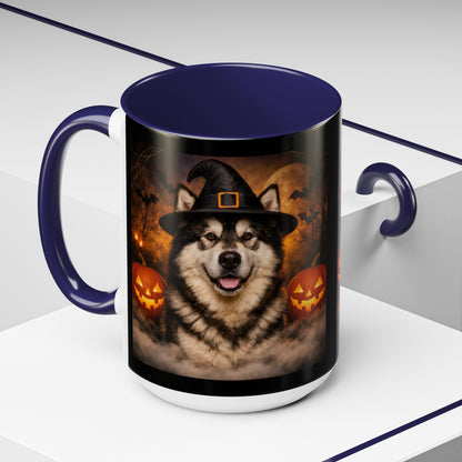 Witch Hat Pack Malamute 2-Tone Coffee Mug