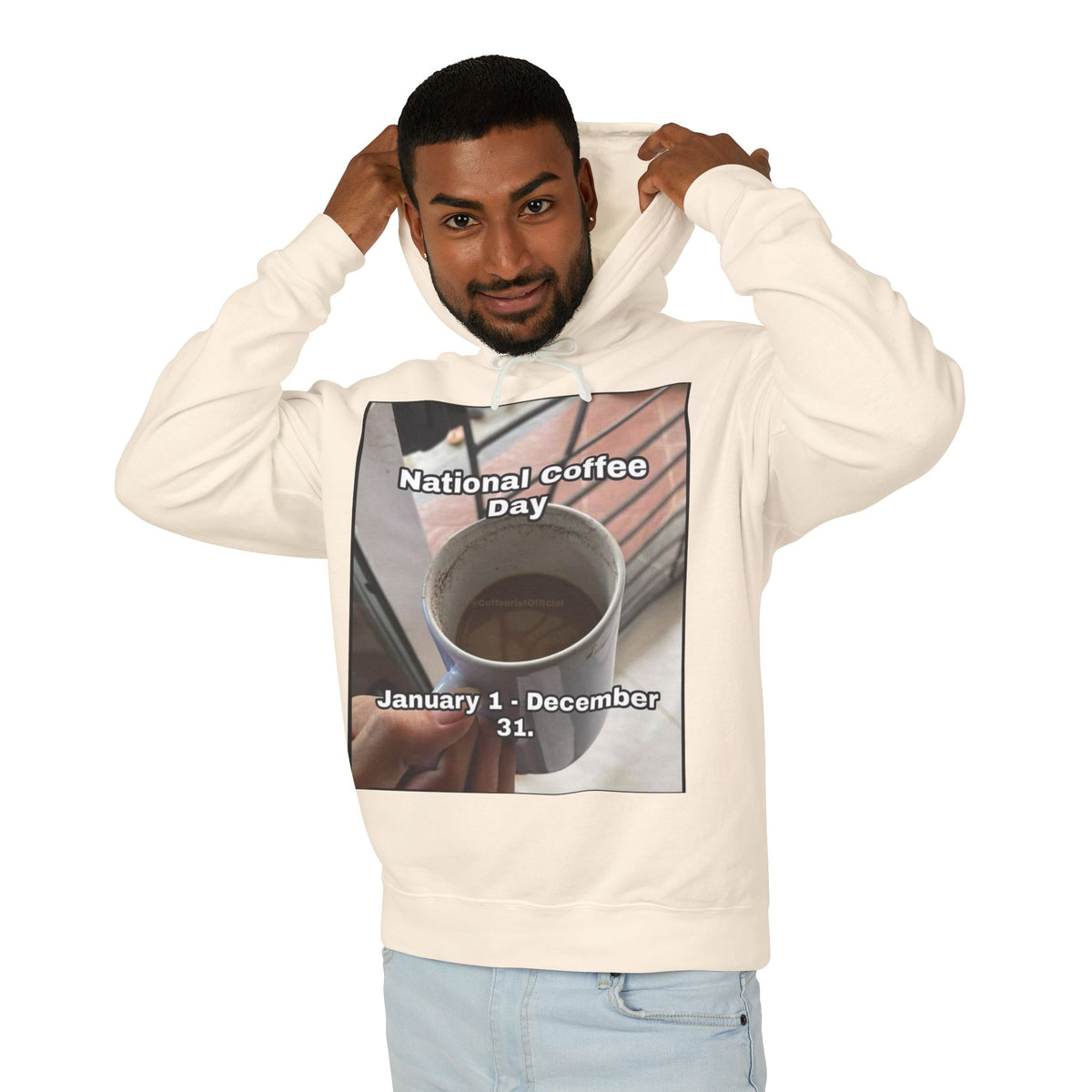 National Coffee Day Unisex Lightweight Hoodie
