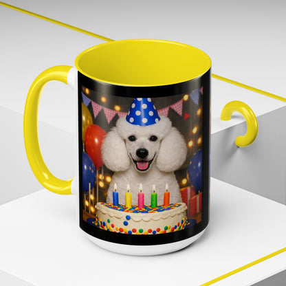 Birthday Buddy Poodle 2-Tone Coffee Mug