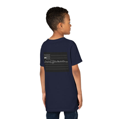 Thin White Line Youth Unisex Short Sleeve Crewneck Tee